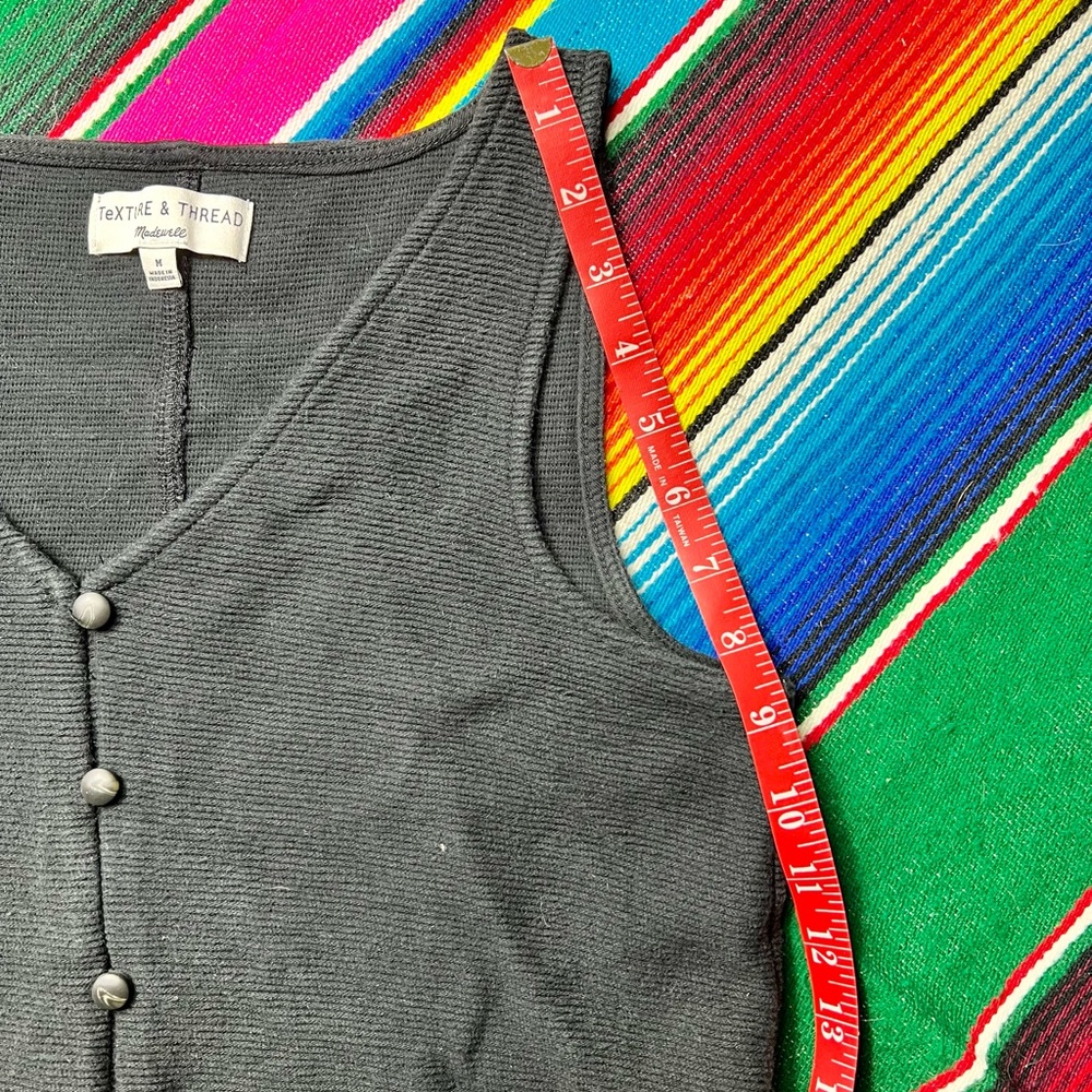 Texture & Thread | Button-Front Tie Tank Top - Picture 6 of 9